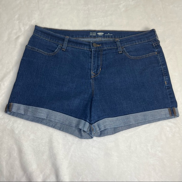 Old Navy Pants - OLD NAVY Semi Fitted Denim Jean Shorts Size 14